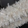 IQ2853 OVAL CLEAR GEODE QUARTZ CRYSTAL CHANDELIER