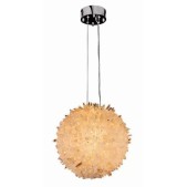 IQ2855 CLEAR GEODE QUARTZ CRYSTAL CHANDELIER BALL