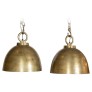 IQ2881 DANISH PAIR OF BRASS CARGO SHIP LIGHTS