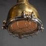 IQ2881 DANISH PAIR OF BRASS CARGO SHIP LIGHTS