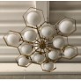 IQ2931 HEXAGONAL WHITE GLASS