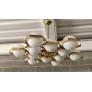 IQ2931 HEXAGONAL WHITE GLASS