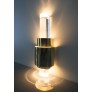 IQ2934 LUCITE GOLD WALL LIGHTS