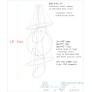 IQ3024 LED SWIRL CHANDELIER