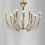 IQ3528 ART DECO CHANDELIER WITH CRYSTAL