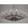 IQ3616 21ST CENTURY MORGANA BURNISHED BRASS AND NICKEL CHANDELIER BY PATRIZIA GARGANTI
