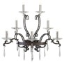 IQ3638 21ST CENTURY MORGANA BURNISHED BRASS AND NICKEL WALL LAMP BY PATRIZIA GARGANTI
