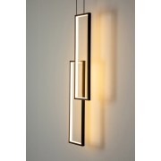 IQ3689 MODERN MINIMALIST RECTANGULAR LED STAIRCASE CHANDELIER