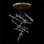 IQ3878 RHAPSODY FLUTED AND SEEDED GLASS TUBES CHANDELIER