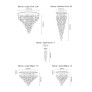 IQ3980 ELEGANT PROJECT CHANDELIER MAGNOLIA FLOWER