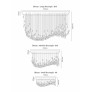 IQ3980 ELEGANT PROJECT CHANDELIER MAGNOLIA FLOWER