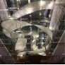 IQ4016 LUXURY LARGE PROJECT CHANDELIERR GLASS SILK RIBBON