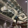 IQ4016 LUXURY LARGE PROJECT CHANDELIERR GLASS SILK RIBBON