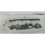 IQ4016 LUXURY LARGE PROJECT CHANDELIERR GLASS SILK RIBBON