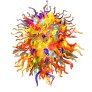 IQ4037 CHIHULY STYLE BLOWN GLASS CHANDELIER MULTI COLORS
