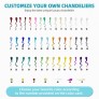 IQ4037 CHIHULY STYLE BLOWN GLASS CHANDELIER MULTI COLORS