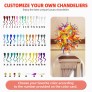 IQ4037 CHIHULY STYLE BLOWN GLASS CHANDELIER MULTI COLORS