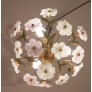 IQ4041 MURANO VINTAGE CEILING LIGHT PINK AND WHITE FLOWERS