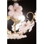 IQ4041 MURANO VINTAGE CEILING LIGHT PINK AND WHITE FLOWERS