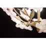 IQ4041 MURANO VINTAGE CEILING LIGHT PINK AND WHITE FLOWERS