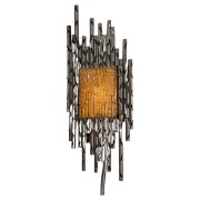 IQ4042 PAIR OF BRUTALIST SCONCES IN THE MANNER OF PAUL EVANS
