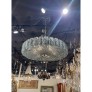 IQ4046 MODERN MURANO GLASS FONTANA GREEN ICE BLOCK DISC CHANDELIER