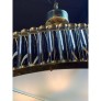 IQ4048 MODERN MURANO GLASS AND BRASS CHANDELIER