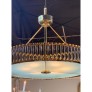 IQ4048 MODERN MURANO GLASS AND BRASS CHANDELIER