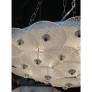 IQ4052 MODERN MURANO GLASS MULTI DISC FLUSH MOUNT CHANDELIER