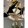 IQ4054 MURANO GLASS AND BRASS SPUTNIK CHANDELIER