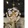IQ4054 MURANO GLASS AND BRASS SPUTNIK CHANDELIER