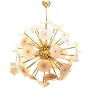 IQ4054 MURANO GLASS AND BRASS SPUTNIK CHANDELIER