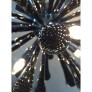 IQ4056 CONTEMPORARY BLACK MURANO GLASS “DROPS” SPUTNIK CHANDELIER
