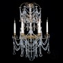 IQ4132 A CUT-GLASS AND GILT-BRONZE SIX-LIGHT CHANDELIER