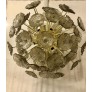 IQ4137 MURANO SPUTNIK AMBER COLOR ART GLASS MIDCENTURY CHANDELIER AND PENDANT