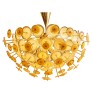 IQ4139 AMBER HALF-SPUTNIK CHANDELIER