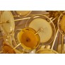 IQ4139 AMBER HALF-SPUTNIK CHANDELIER