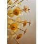 IQ4139 AMBER HALF-SPUTNIK CHANDELIER
