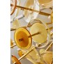IQ4139 AMBER HALF-SPUTNIK CHANDELIER