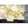 IQ4150 GLUSTIN LUMINAIRES CREATION BRASS AND ALABASTER TILES CEILING LAMP