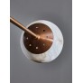 IQ4152 BRASS AND ALABASTER THREE GLOBES MOBILE CHANDELIER