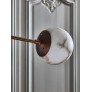 IQ4152 BRASS AND ALABASTER THREE GLOBES MOBILE CHANDELIER