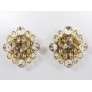 IQ4166 VINTAGE SCONCES IN BRASS AND CRYSTAL