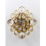IQ4166 VINTAGE SCONCES IN BRASS AND CRYSTAL