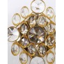 IQ4166 VINTAGE SCONCES IN BRASS AND CRYSTAL
