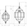 QZ9109 GRANADA LANTERNS ALHAMBRA II