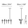 QZ8113 PERCH BIRD CHANDELIER