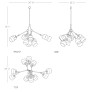 SL0209 THE FORCHETTE CHANDELIER