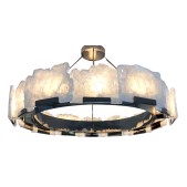 QZ1205 TITAN ROCK CRYSTAL CHANDELIER