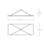 AL0157R HALO RECTANGLE PENDANT
